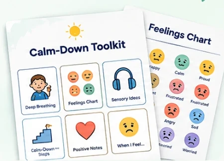 Calm-Down Toolkit printables